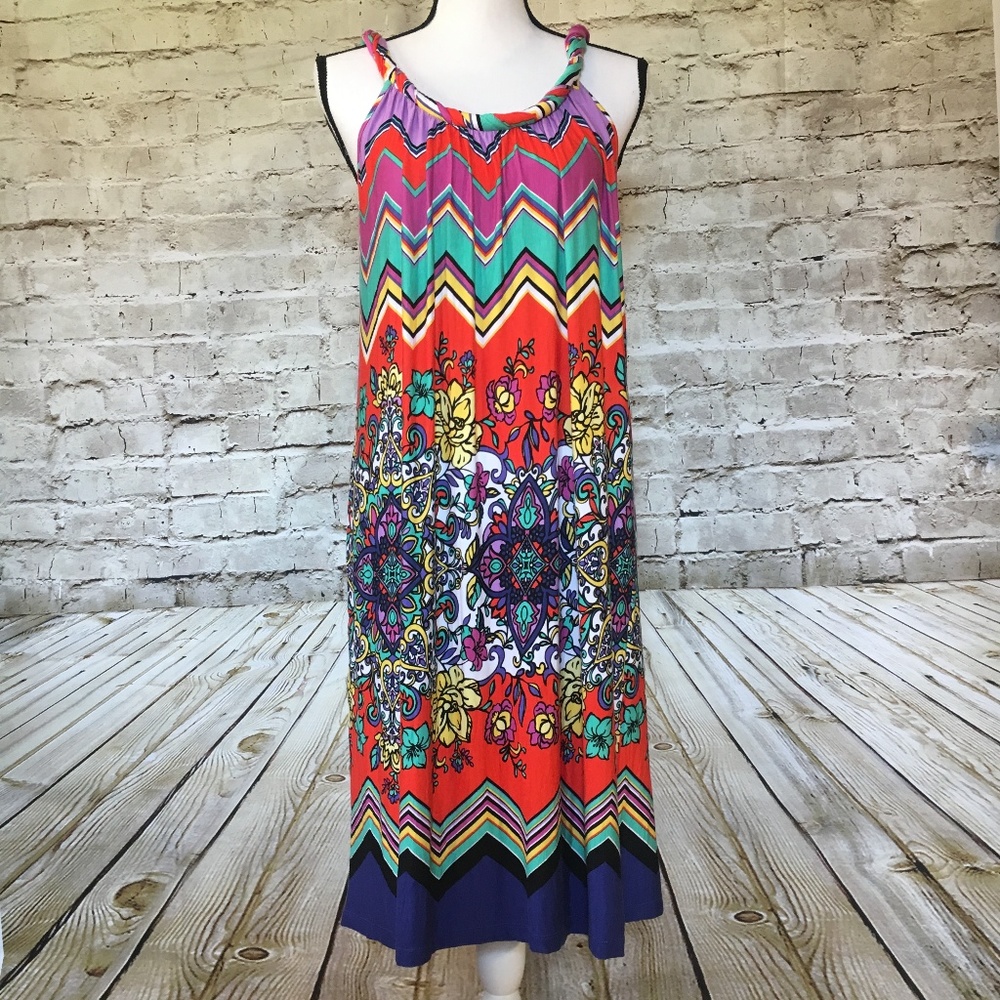 Spense Sundress Rope Straps symetrical soft dress